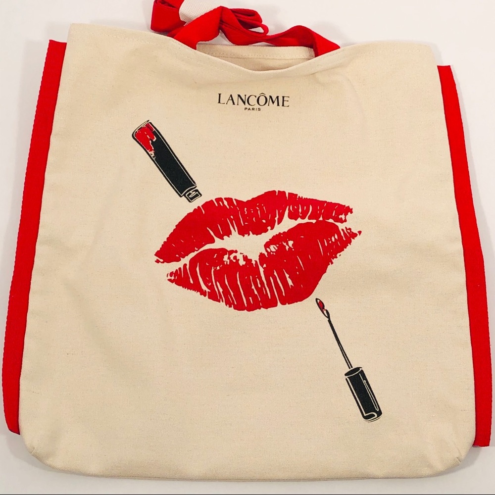 Lancôme Lips Canvas Tote